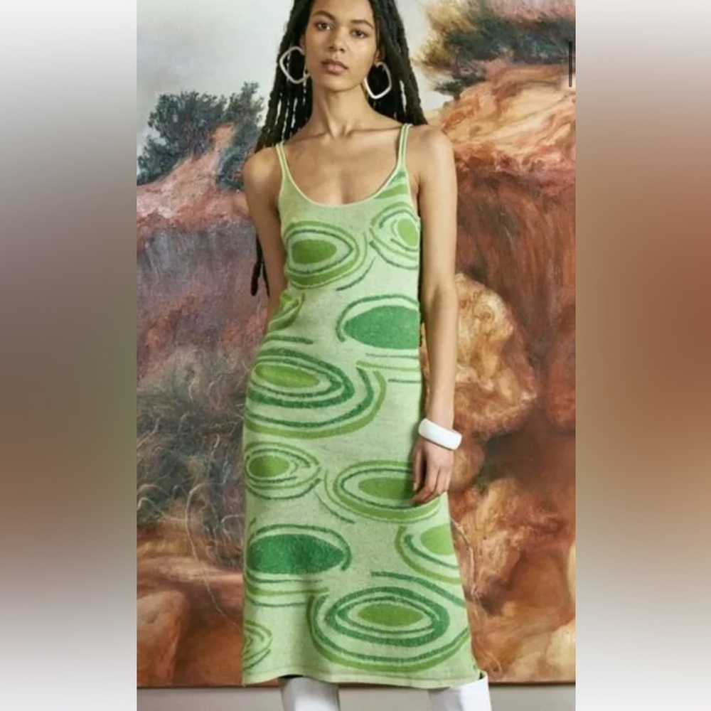 House of Sunny Textured Green Knit